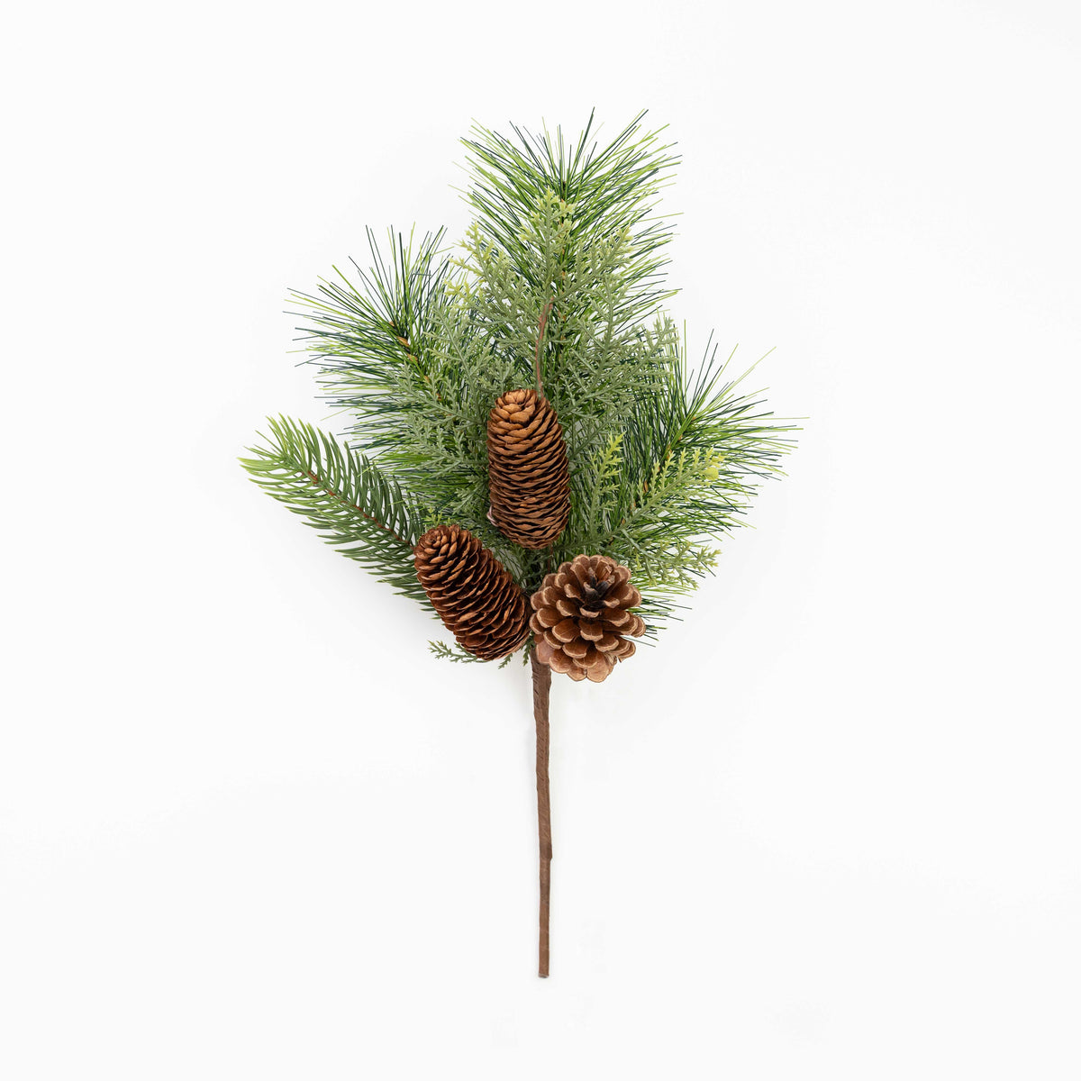 15" MIXED PINE CEDAR PINECONE PICK