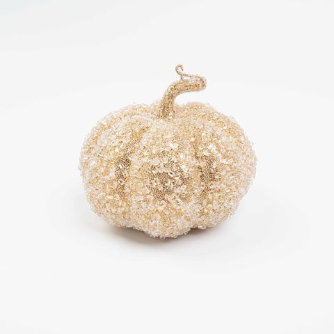 5X5.5" ICE BEADED PUMPKIN