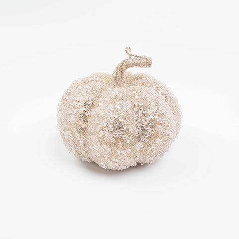 5X5.5" ICE BEADED PUMPKIN