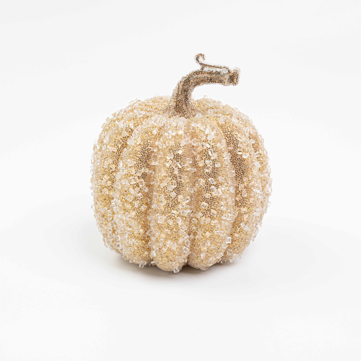 6X4.5" ICE BEADED TALL PUMPKIN