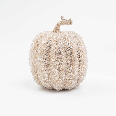 5X7" ICE BEADED TALL PUMPKIN