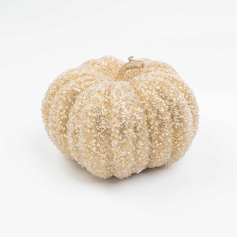 9X6" ICE BEADED PUMPKIN