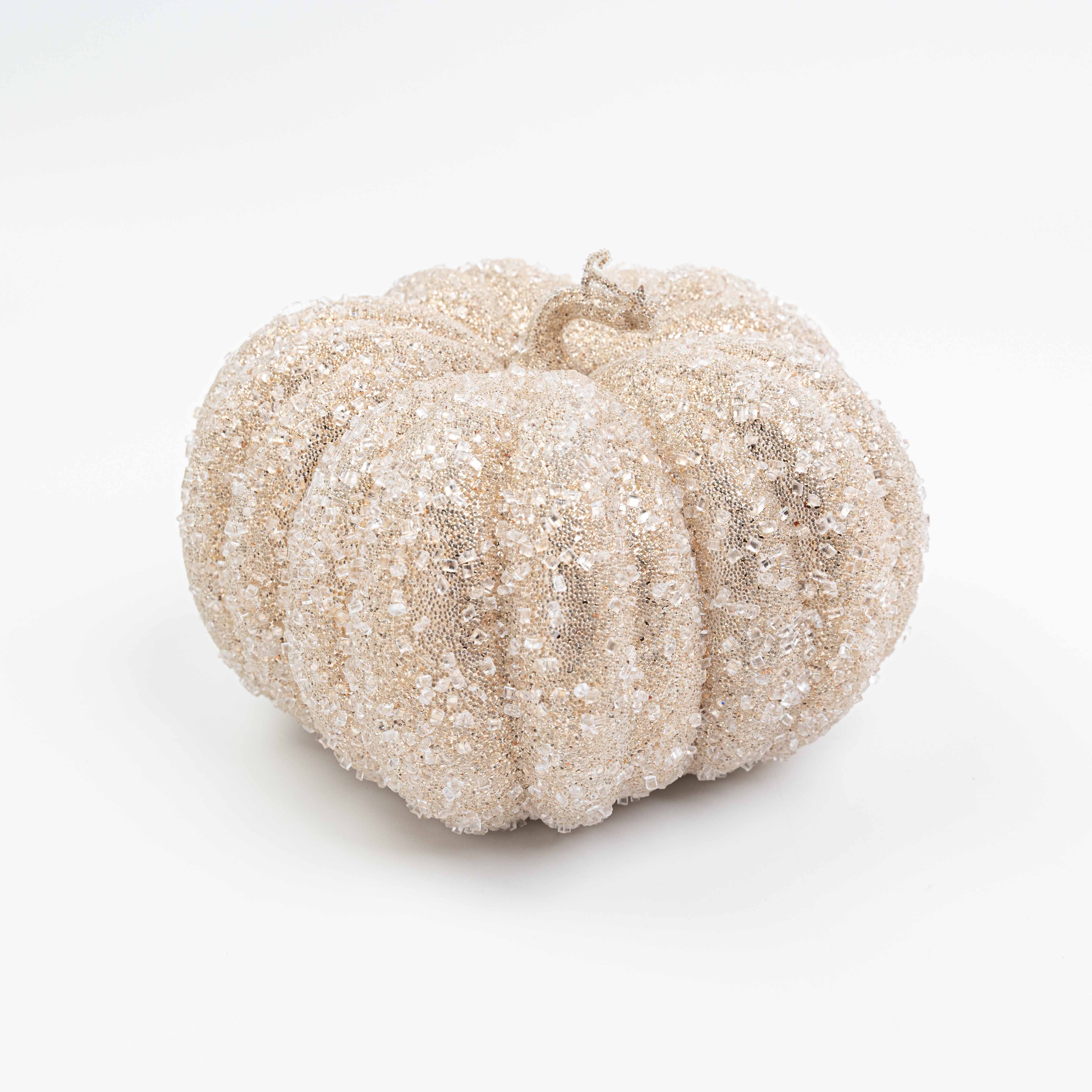 9X6" ICE BEADED PUMPKIN