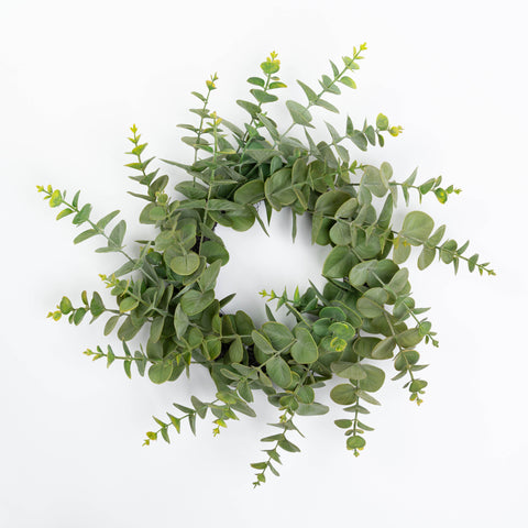 18" EUCALYPTUS CANDLE RING