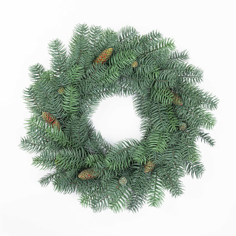 24" PINE PINECONE WREATH