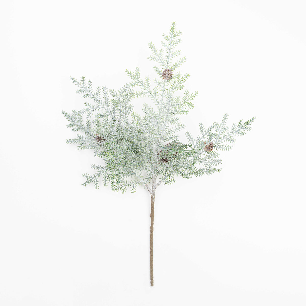 23.5" SNOW CEDAR PINECONE SPRAY