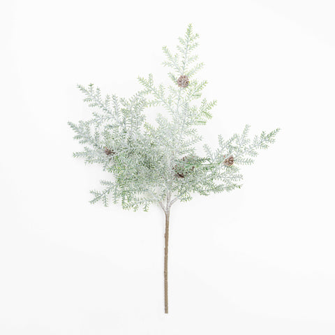 23.5" SNOW CEDAR PINECONE SPRAY