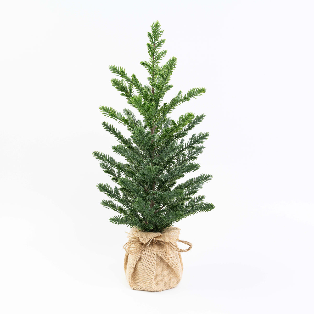 21" PINE TREE IN BURLAP BAG