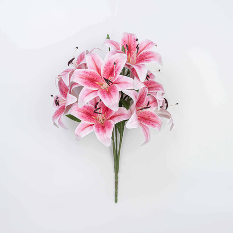 22" LILY BUSH WITH 9 HEADS