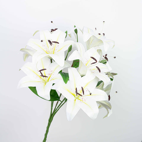 22" LILY BUSH WITH 9 HEADS