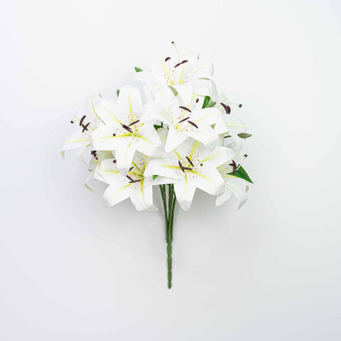 22" LILY BUSH WITH 9 HEADS