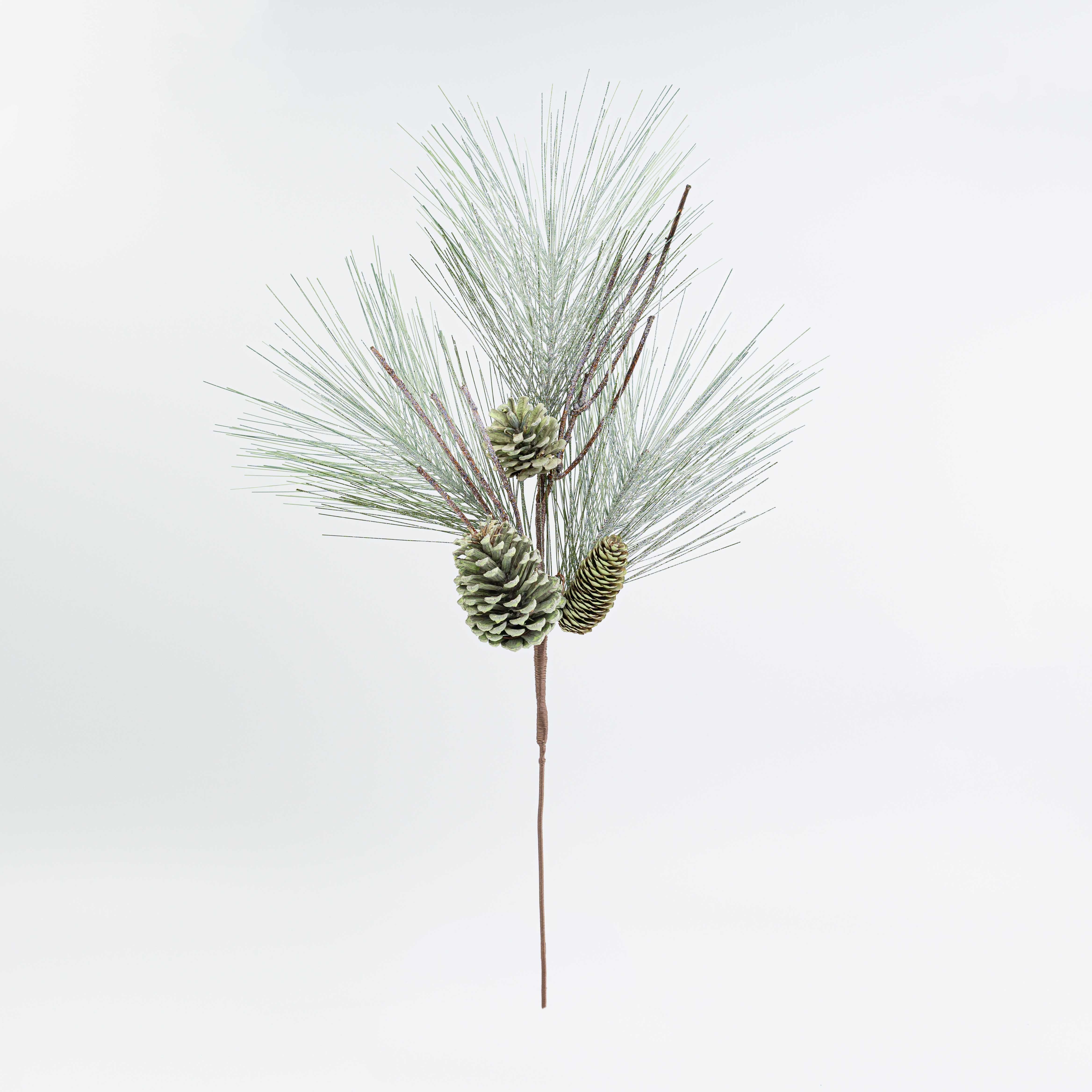 28" PINE PINECONE TWIG SPRAY
