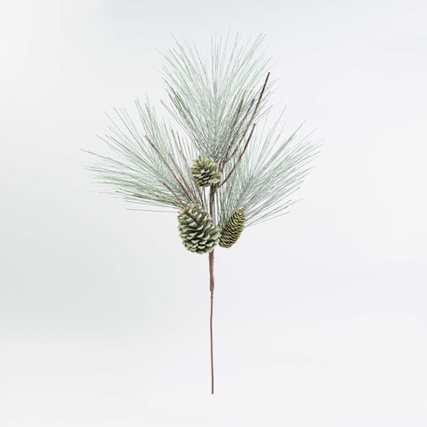 28" PINE PINECONE TWIG SPRAY