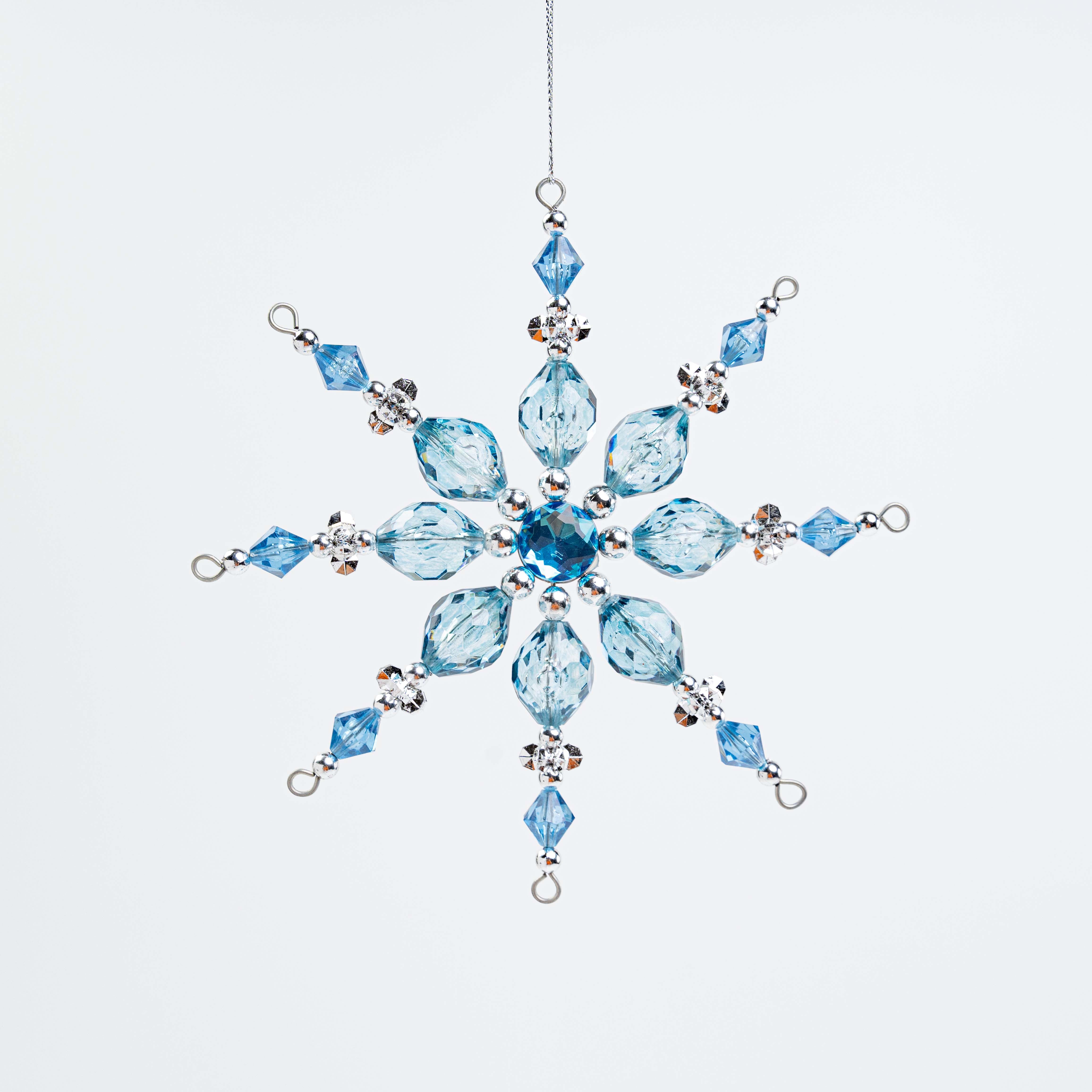 6" ACRYLIC SNOWFLAKE ORN