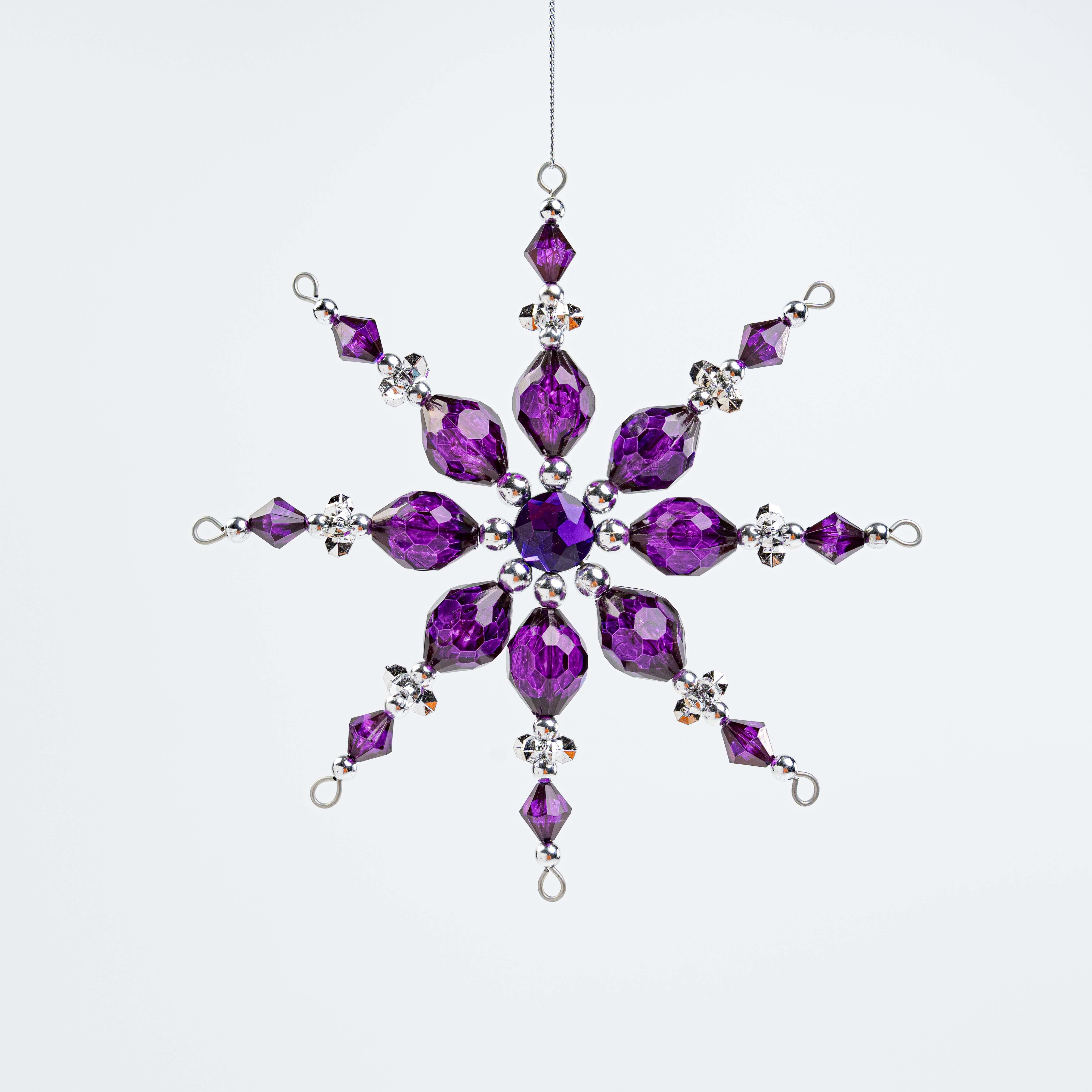 6" ACRYLIC SNOWFLAKE ORN