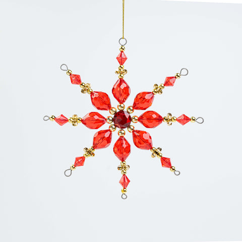 6" ACRYLIC SNOWFLAKE ORN