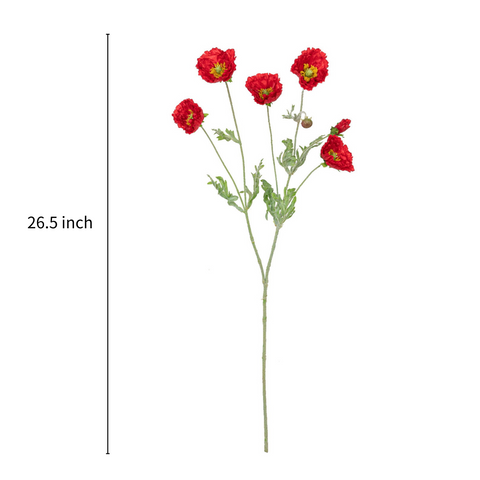 26.5" POPPY SPRAY
