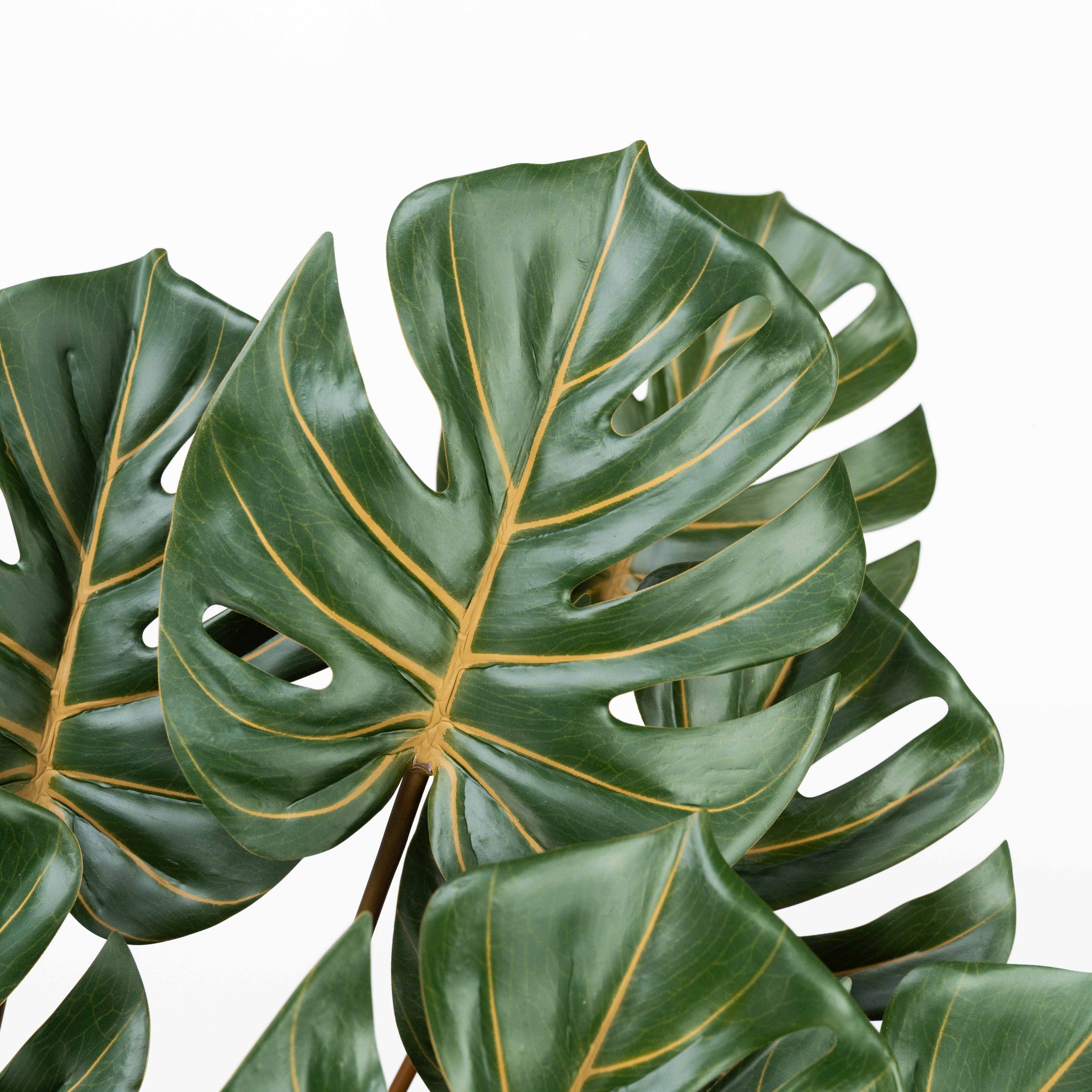 28" MONSTERA LEAF BUSH X 7