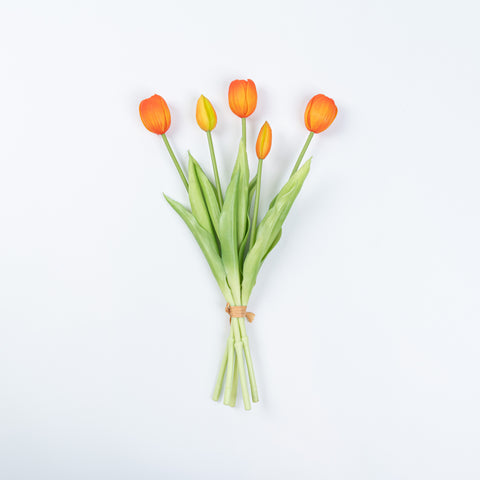 15" SOFT TOUCH TULIP BUNDLE X 5