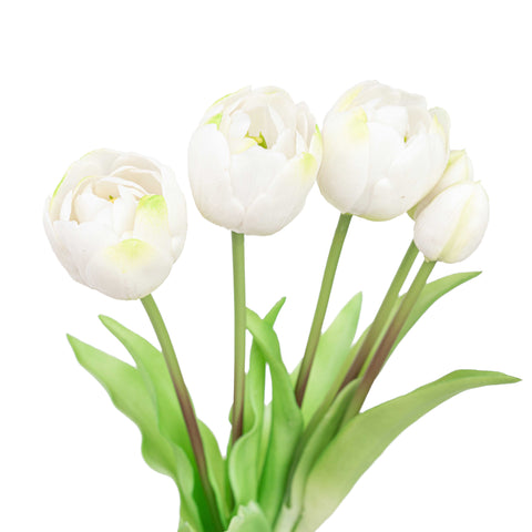 15" SOFT TOUCH DOUBLE LAYER TULIP BUNDLE X 5