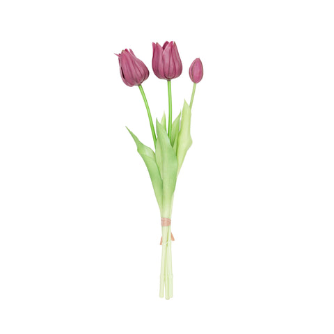 17.5" SOFT TOUCH TULIP BUNDLE X 3