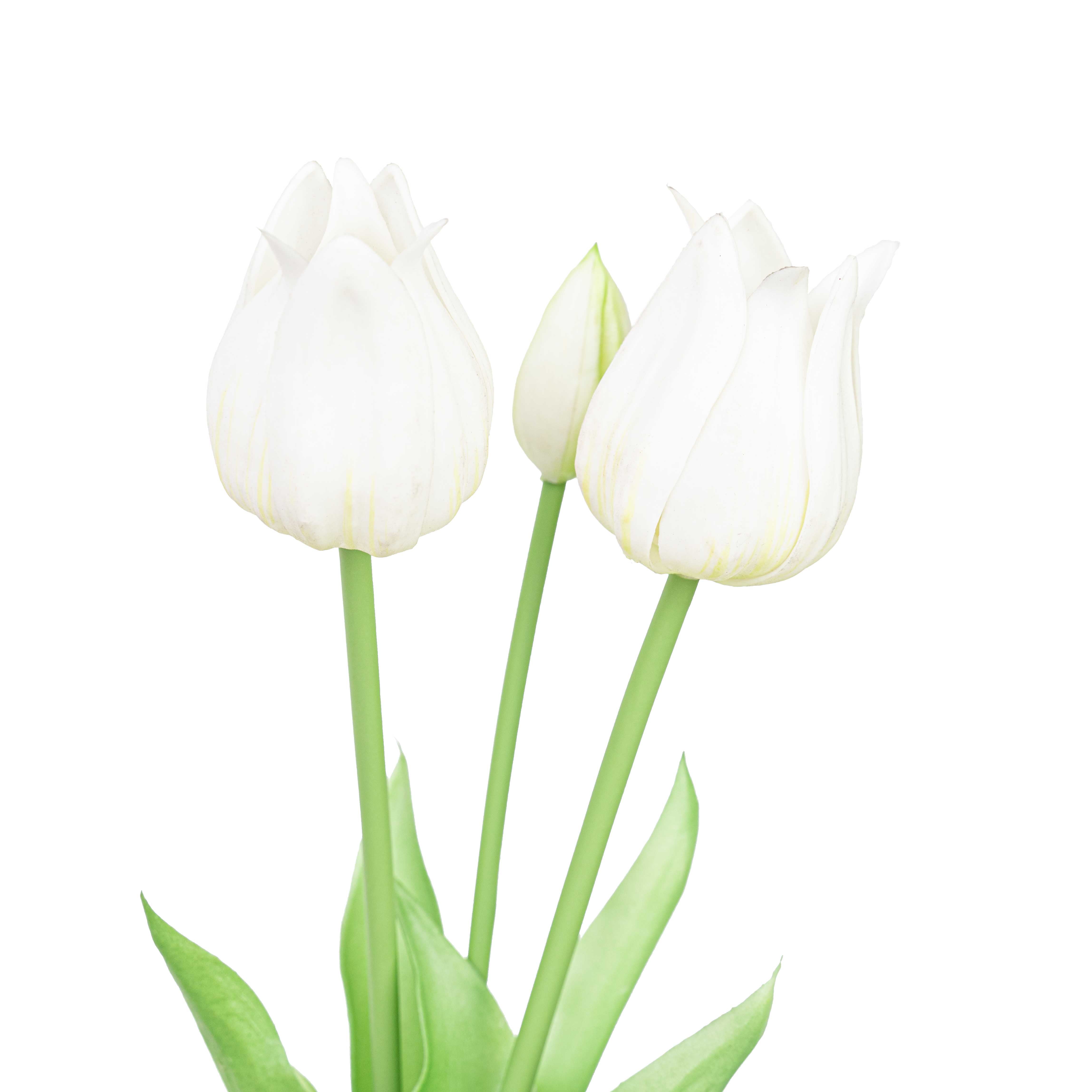 17.5" SOFT TOUCH TULIP BUNDLE X 3