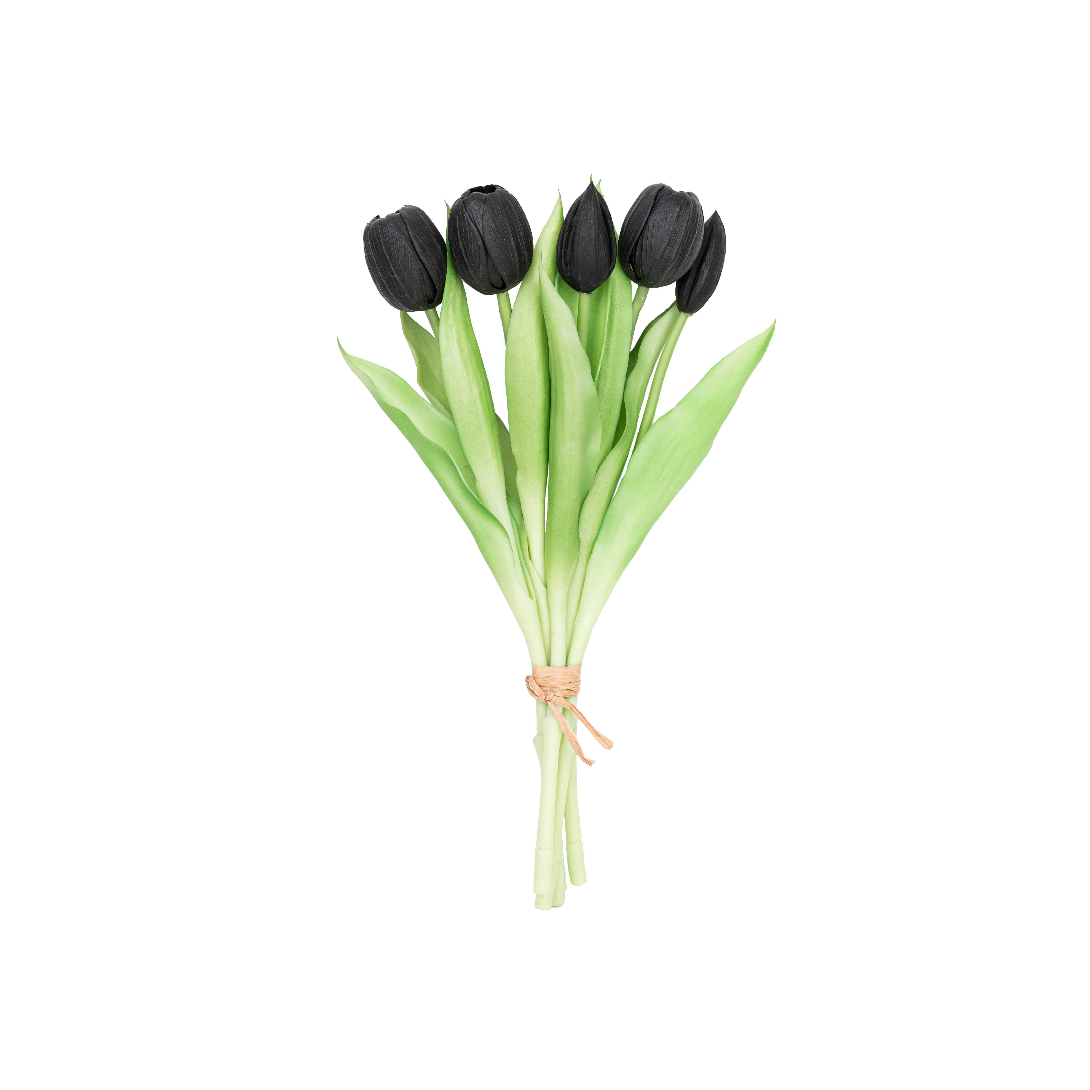 12.5" SOFT TOUCH TULIP BUNDLE X 5
