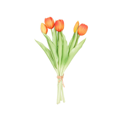12.5" SOFT TOUCH TULIP BUNDLE X 5
