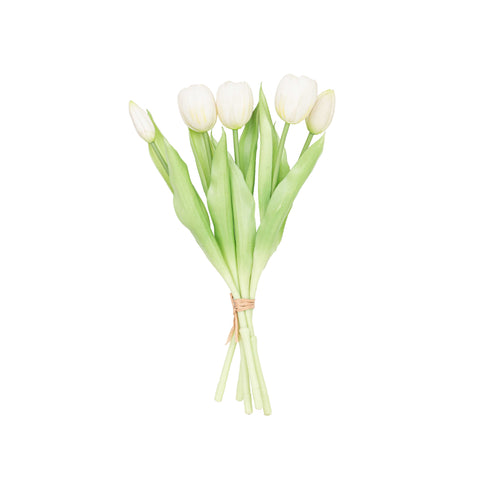 12.5" SOFT TOUCH TULIP BUNDLE X 5