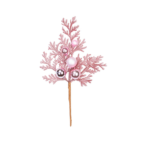 16" GLITTER CEDAR BALL PICK