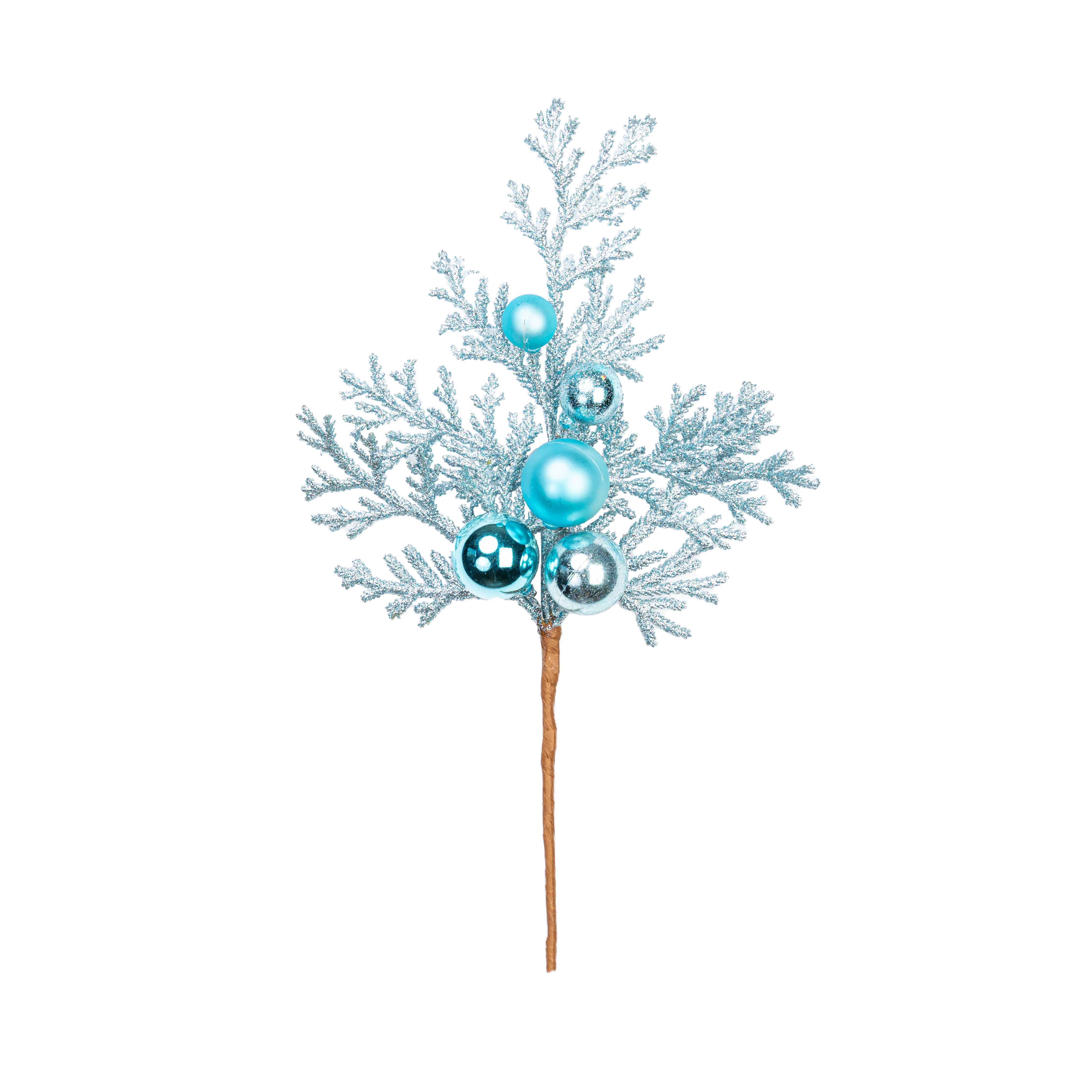 16" GLITTER CEDAR BALL PICK