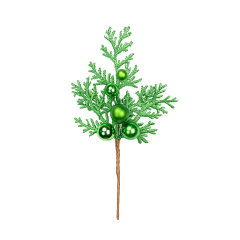 16" GLITTER CEDAR BALL PICK