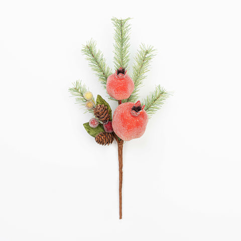 14" FRUIT BERRY PINE PINECONE PICK