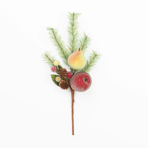 14" FRUIT BERRY PINE PINECONE PICK