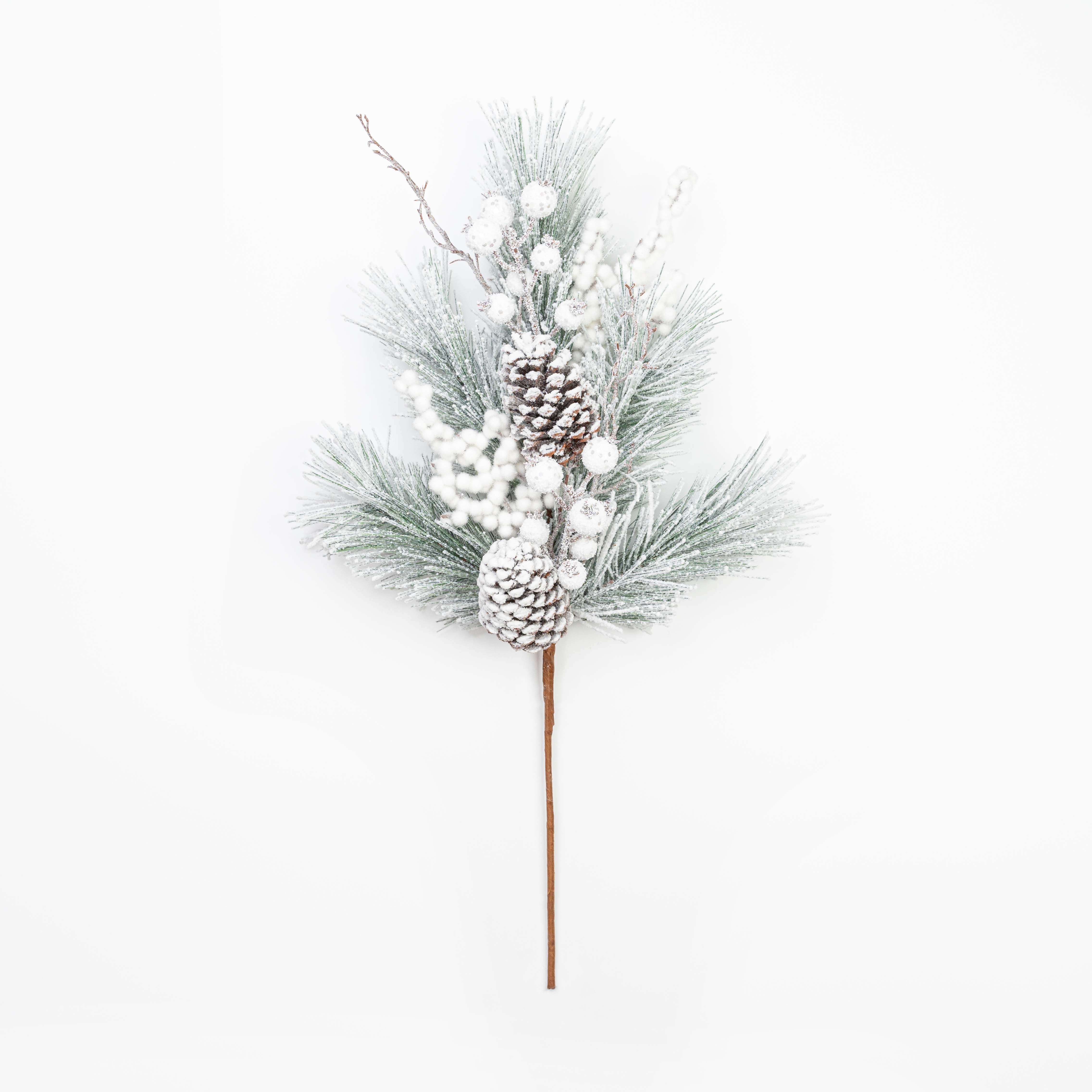 26" SNOW BERRY PINECONE PINE SPRAY