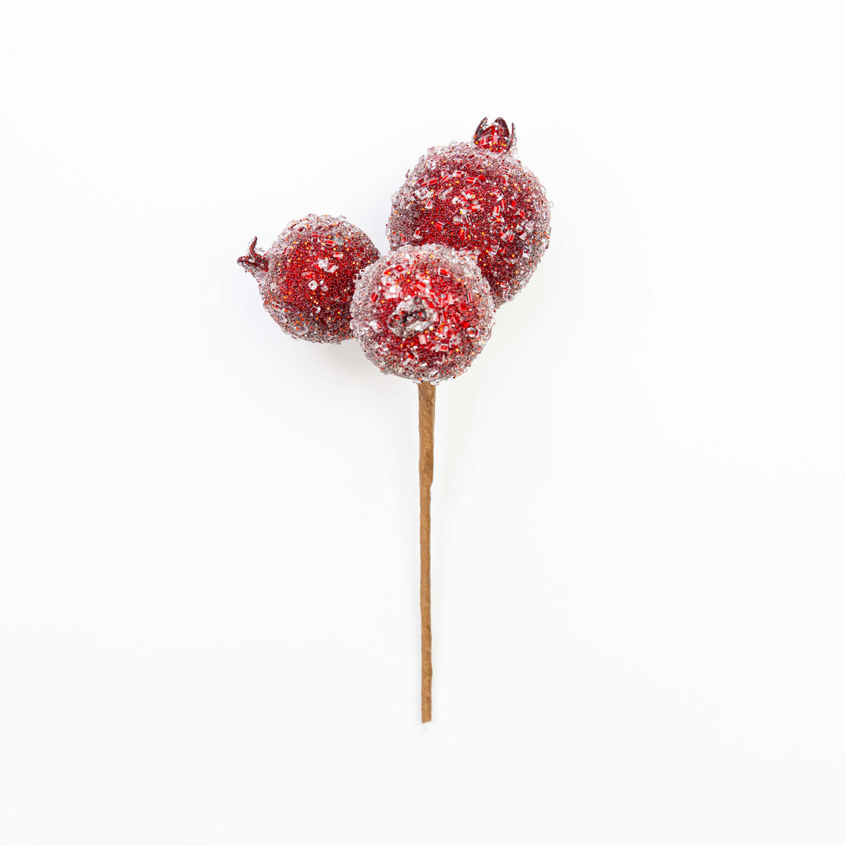 10" BEADED POMEGRANATE PICK X 3