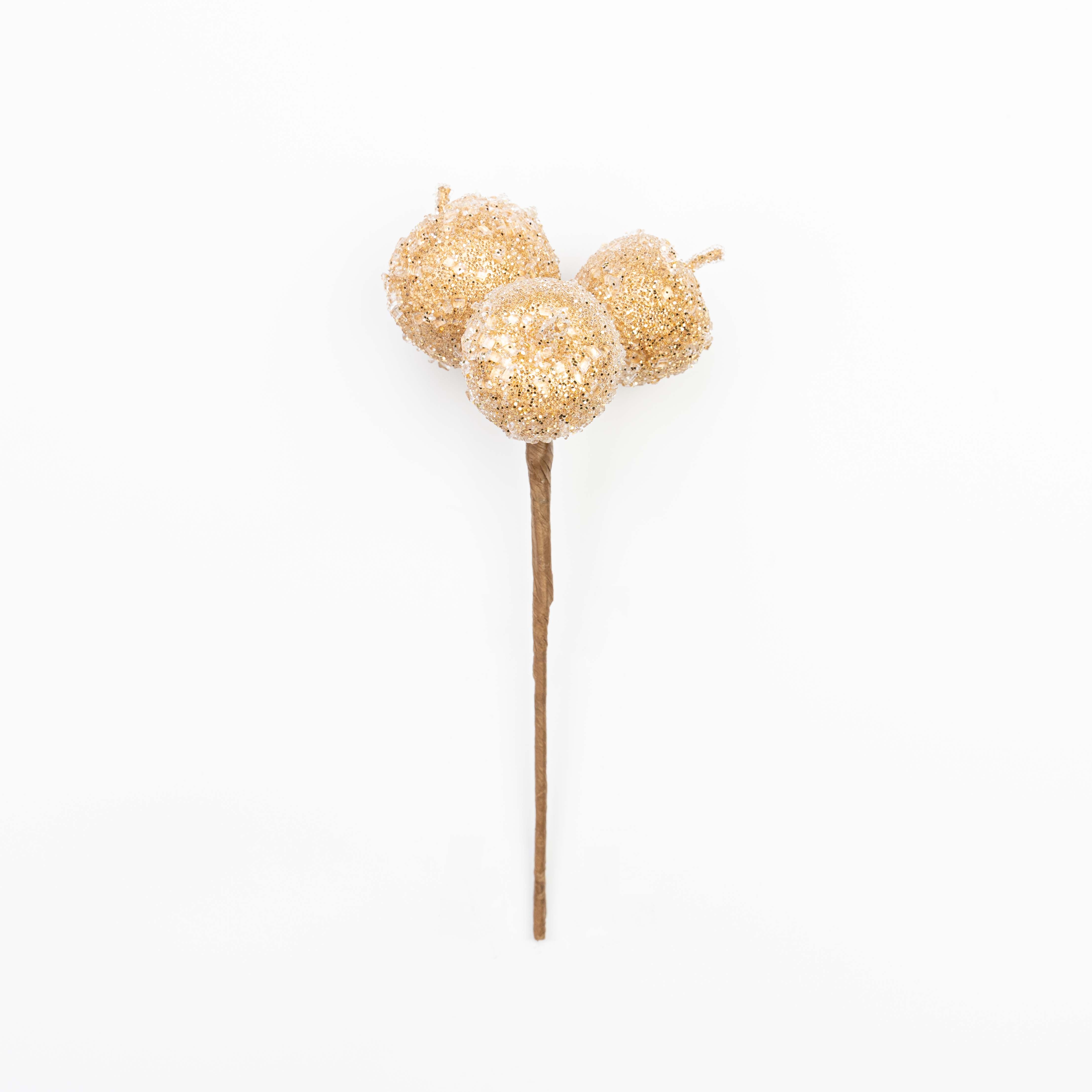 10" BEADED APPLE PICK X 3