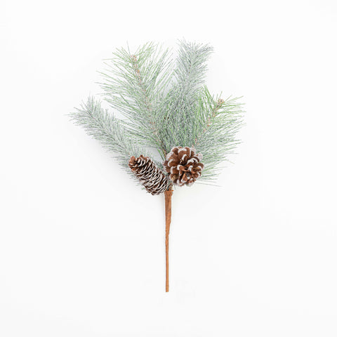 16" SNOW PINE PINECONE PICK