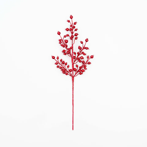 18" METALLIC GLITTER BERRY PICK