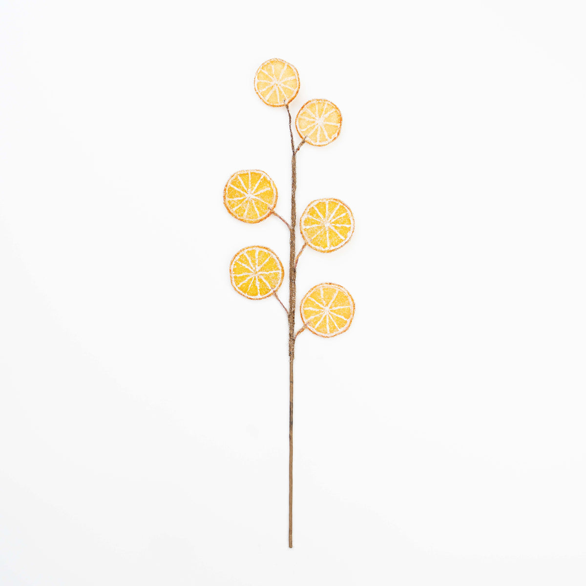 22" BEADED ORANGE SLICE SPRAY X 6