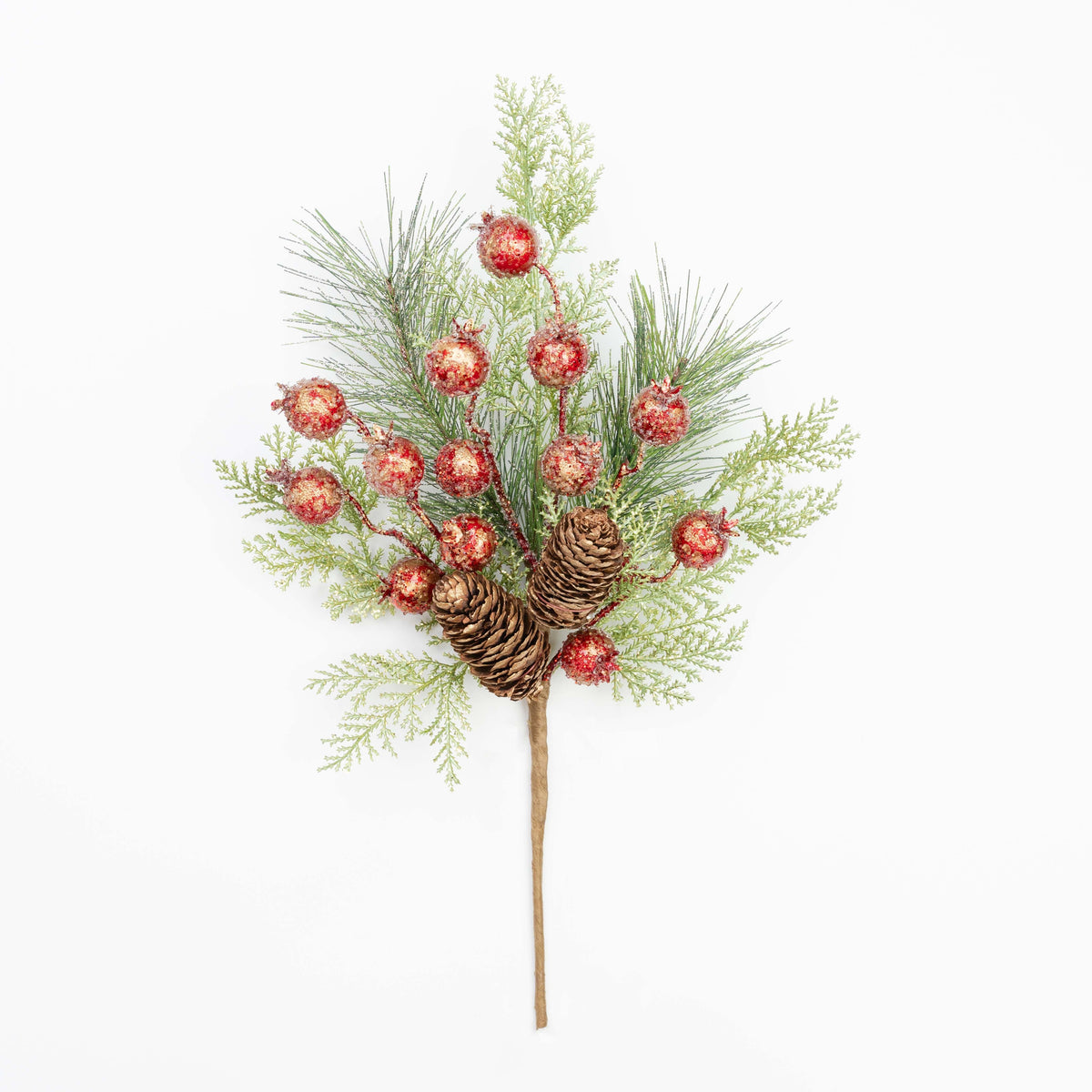 16" ICE BERRY CEDAR PINE PINECONE PICK