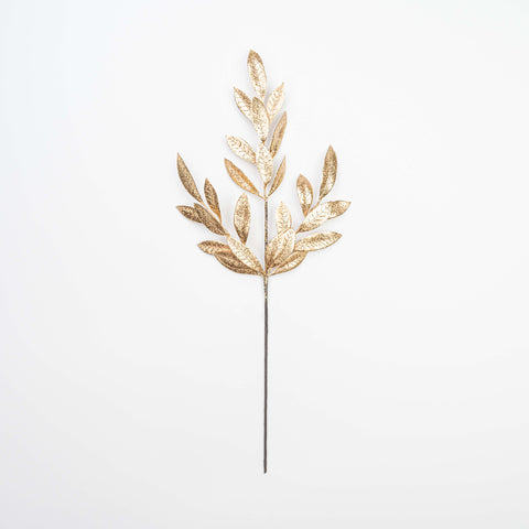26" METALLIC BAY LEAF SPRAY X 3