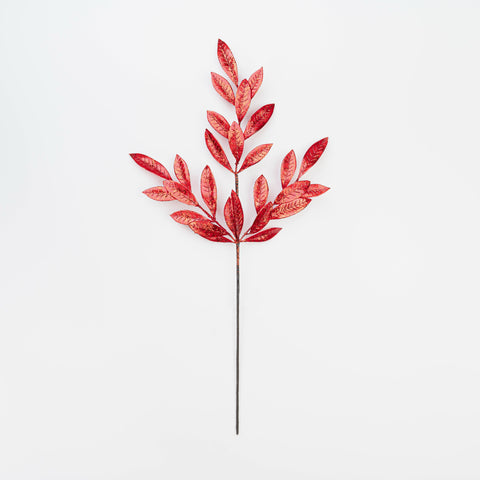 26" METALLIC BAY LEAF SPRAY X 3