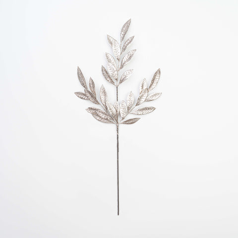 26" METALLIC BAY LEAF SPRAY X 3