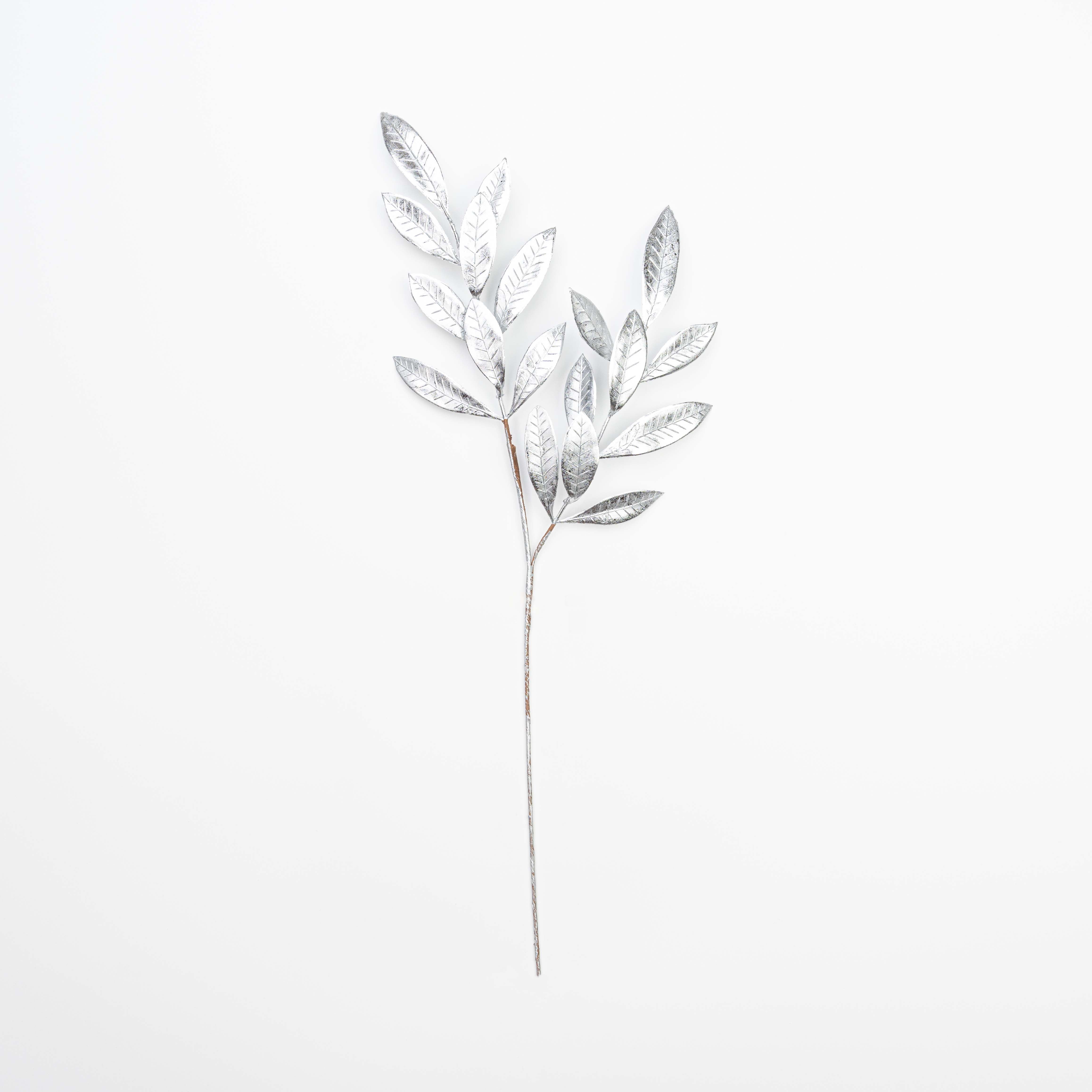 24" METALLIC BAY LEAF SPRAY X 2
