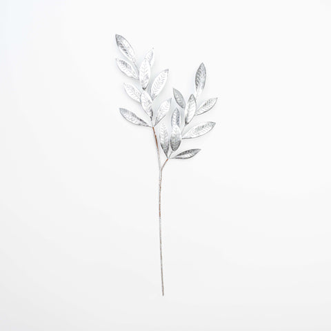 24" METALLIC BAY LEAF SPRAY X 2