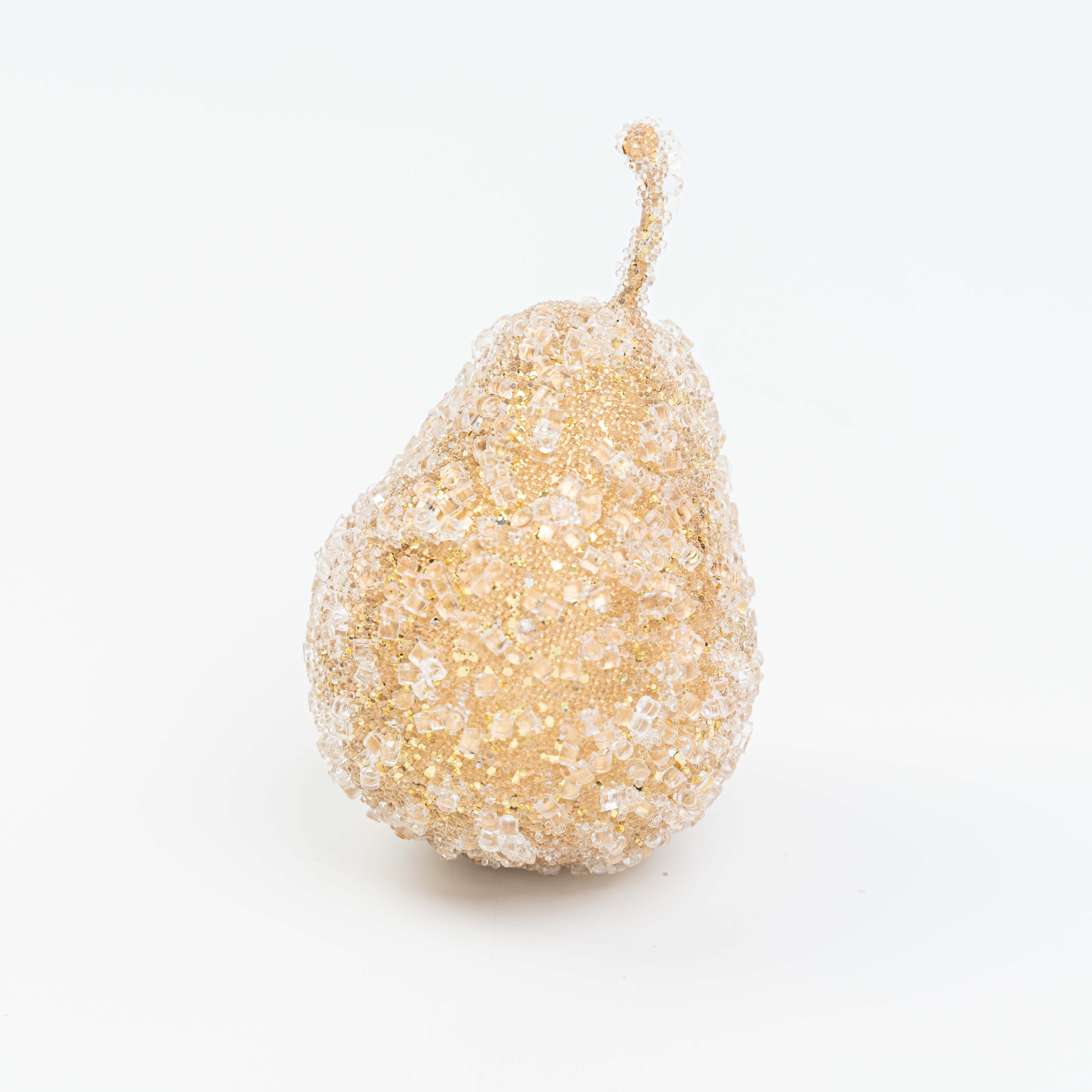 4" X 3"  BEADED PEAR