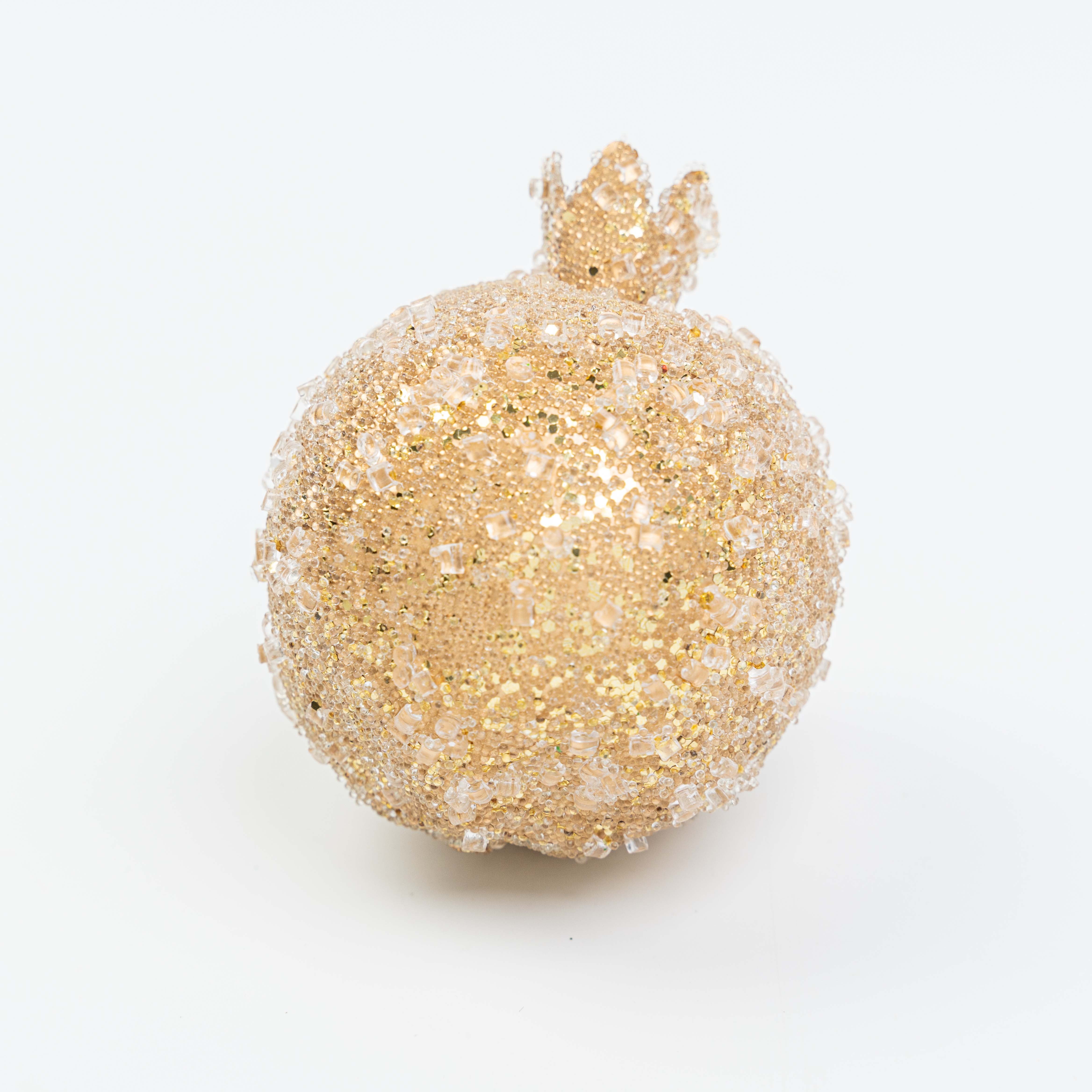 4" X 3"  BEADED POMEGRANATE