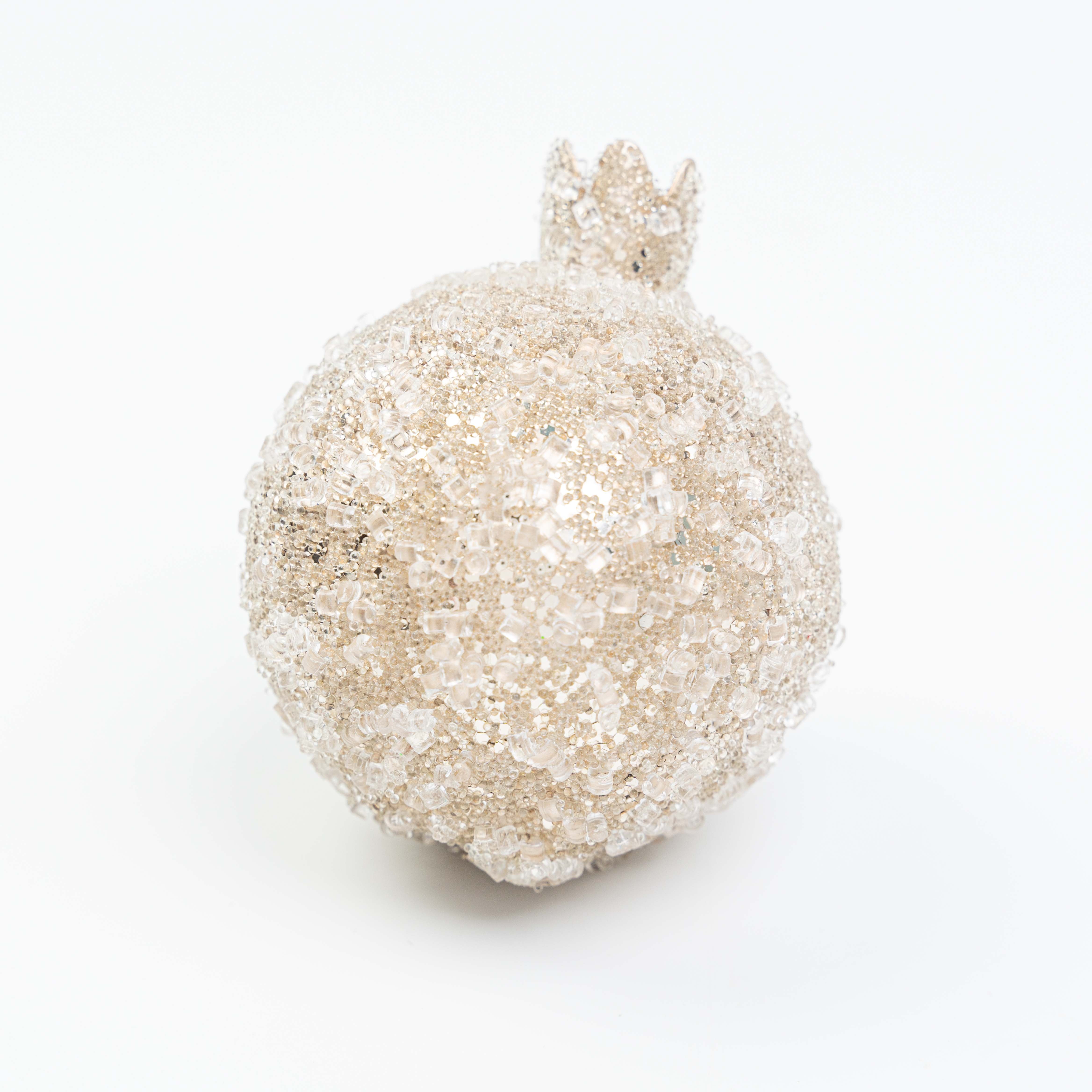 4" X 3"  BEADED POMEGRANATE