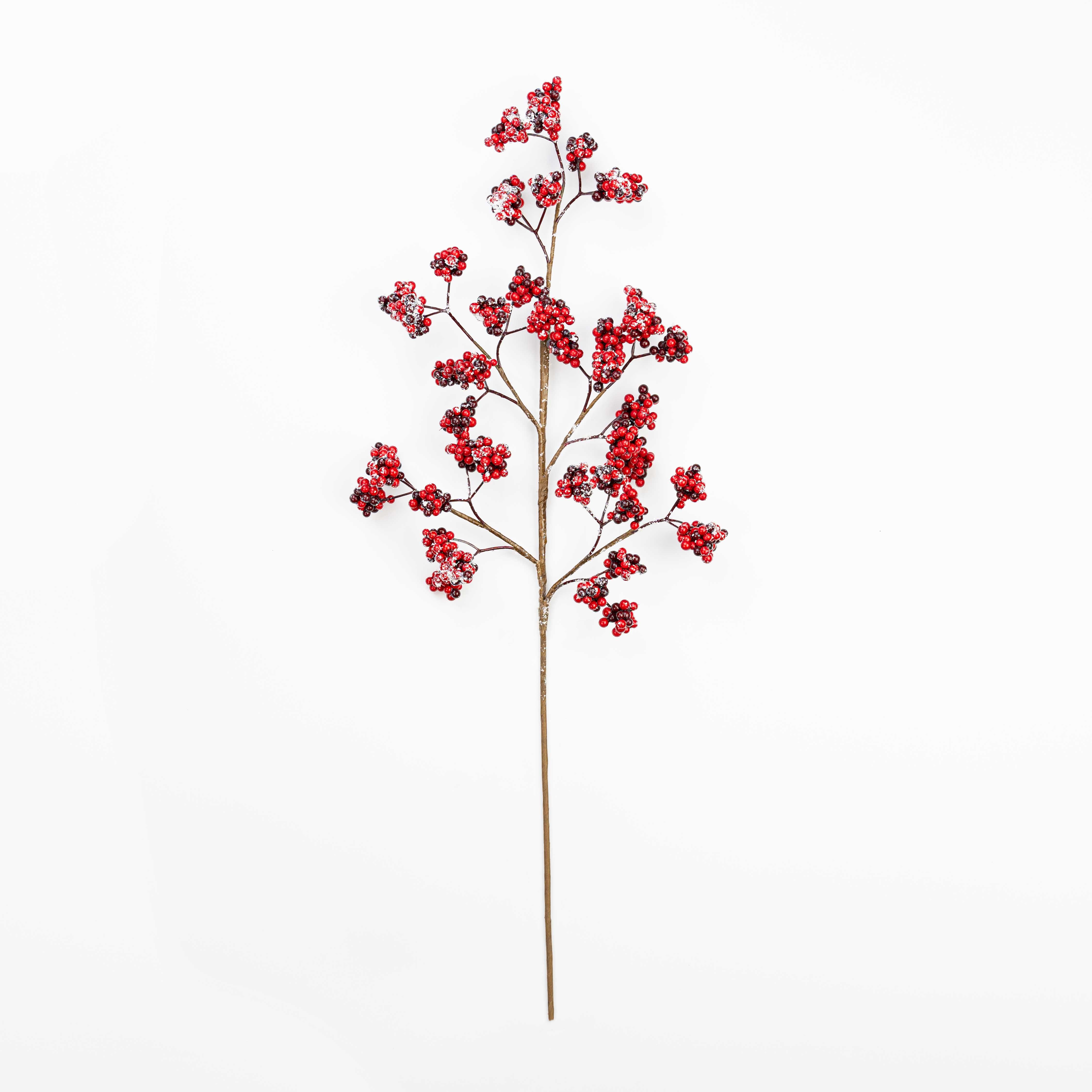 28" SNOW CLUSTER BERRY SPRAY X 15